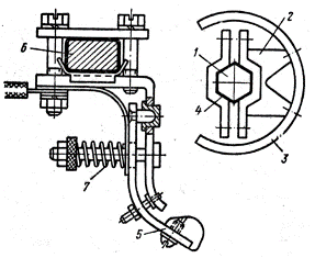 Element kontaktowy kontrolera bębna