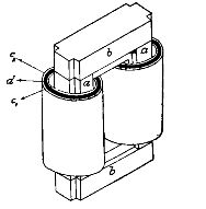 еднофазен трансформатор с прът