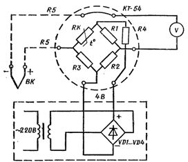 مخطط ترمومتر حراري مع صندوق تعويض ، اكتب KT-54