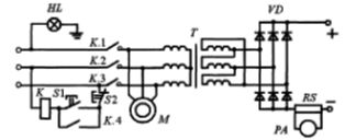 Електрическа принципиална схема на заваръчния токоизправител VD-313