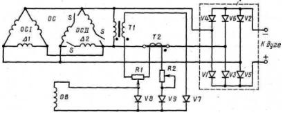 Schemat ideowy samowzbudnego generatora spawalniczego typu GD-312