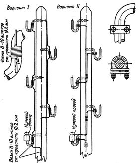 Заземяващи куки от въздушни линии 0,4 kV