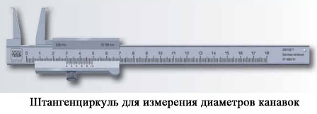 vernier למדידת קוטר התעלות