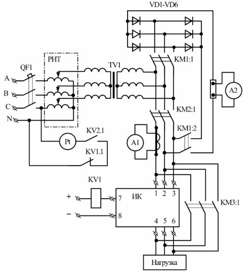 Schemat elektryczny stojaka elektrycznego