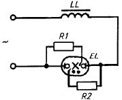 Schemat podłączenia lampy DRL