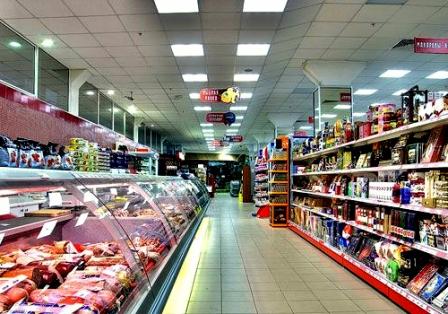 لوحات LED في المناطق التجارية