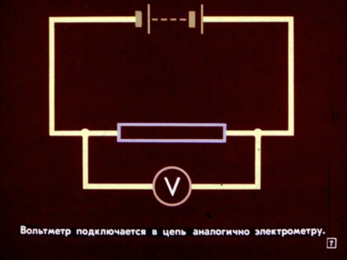 Схема на свързване на електростатичен волтметър