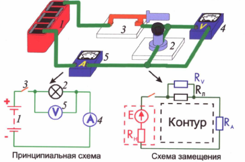 schemat obwodu elektrycznego