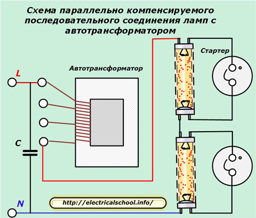 Схема на автотрансформатор