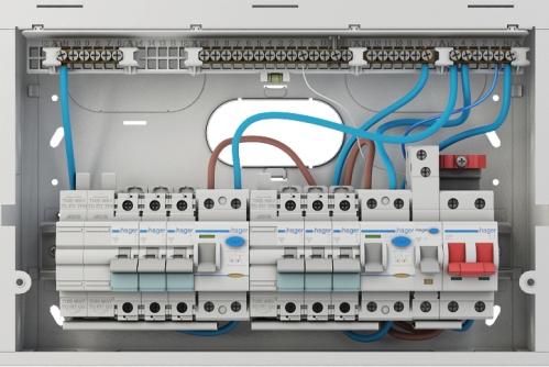 Wyłączniki automatyczne w panelu elektrycznym