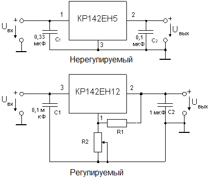 Najpopularniejsze schematy włączania stabilizatorów liniowych