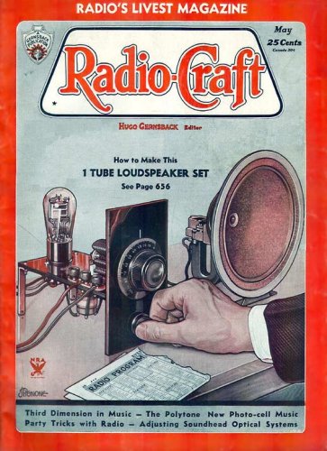 Okładka magazynu Radio-Craft, 1934.