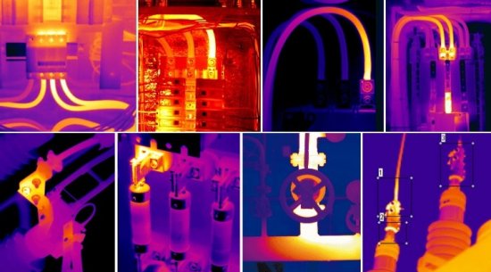 Снимки на електрически инсталации от термовизори