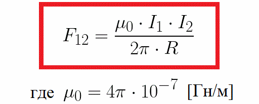 Взаимодействие на паралелни проводници с ток