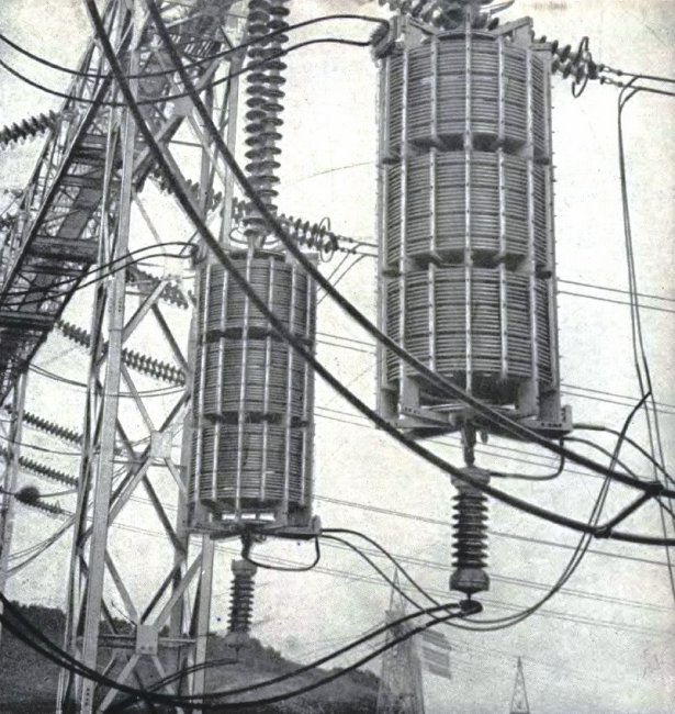 Warstwy minowe wysokiej częstotliwości otwartej rozdzielni 400 kV, 1959 r.