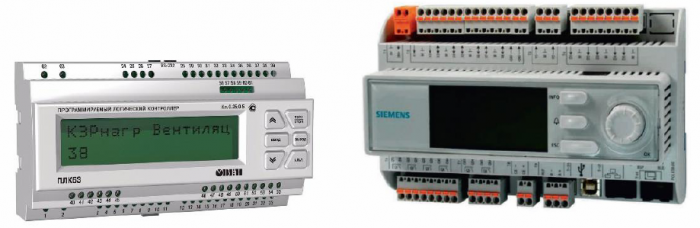 وحدة التحكم المنطقية القابلة للبرمجة PLC 63 من OWEN (روسيا) و PLC من شركة Siemens (ألمانيا)