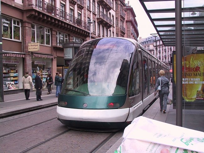 Tramvaj Sirio vyrobená v Itálii v Göteborgu