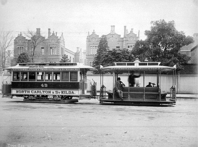 Kolejka linowa w Melbourne w 1905 roku.