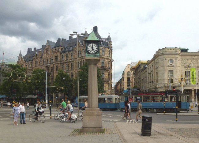 Tramvaje v centru Stockholmu
